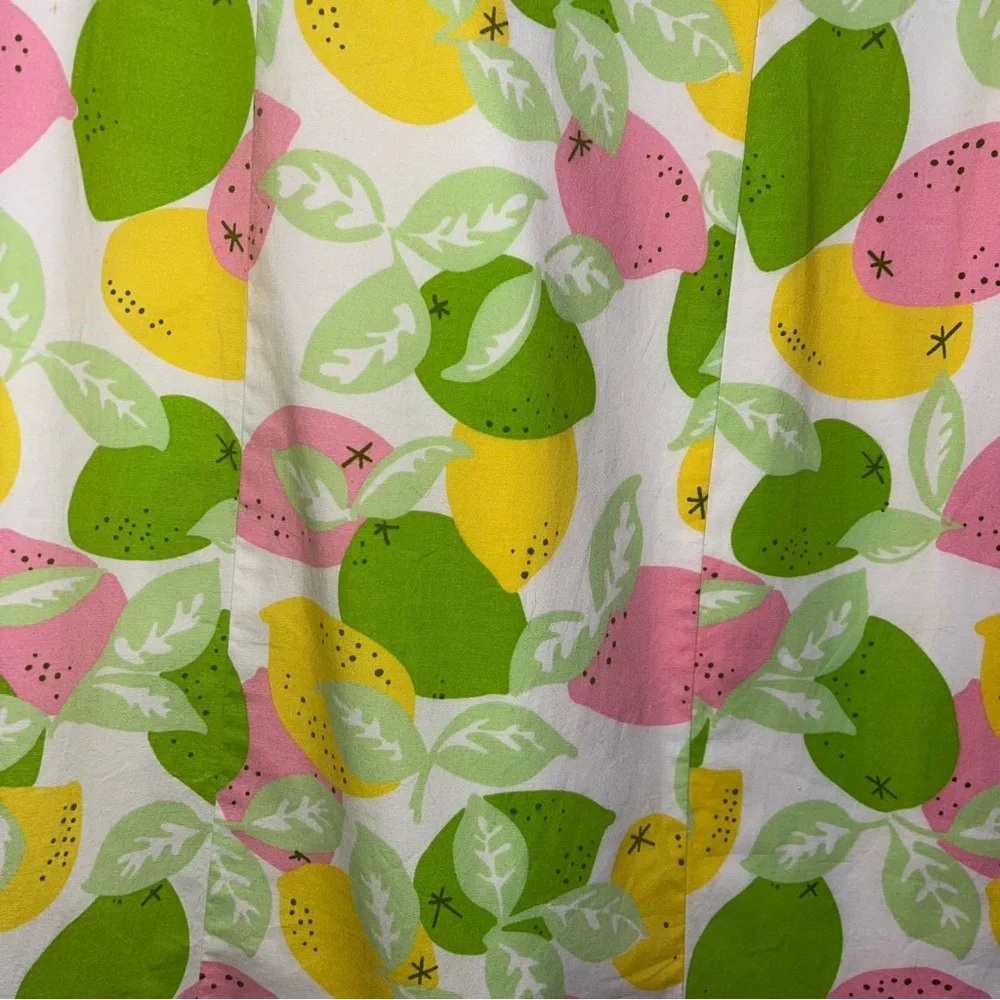 Lilly Pulitzer Mini Dress Women’s Size 4 Vintage Lemon Lime Print 90s - Picture 7 of 8